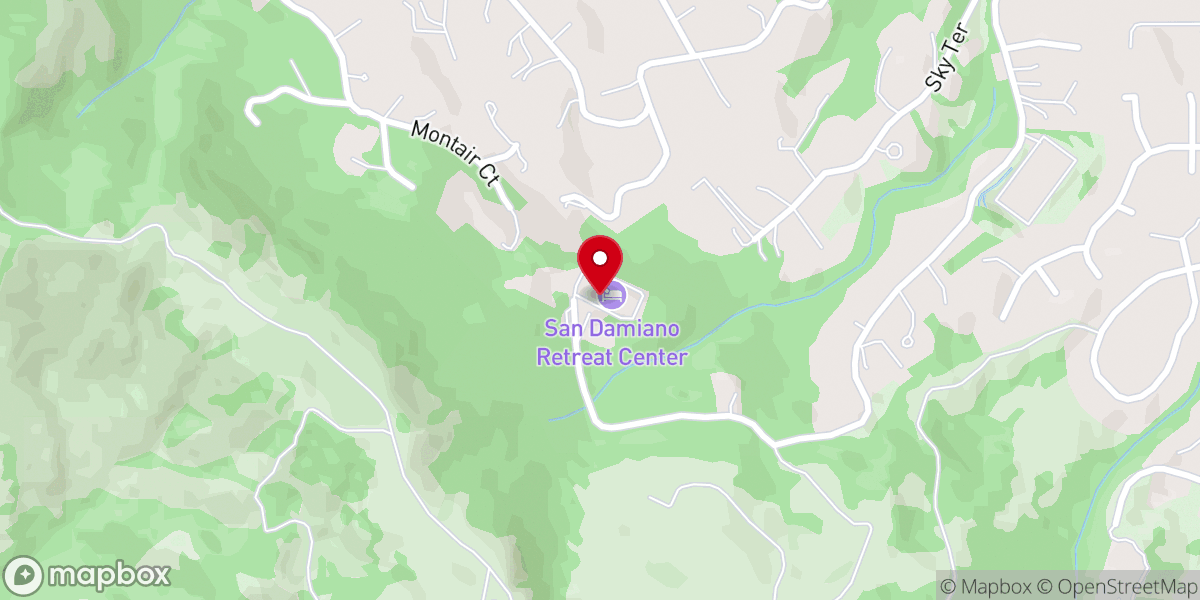 Map showing location of Franciscan Friars