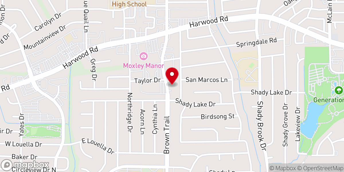 Map showing location of Mid Cities Presbyterian Church OPC