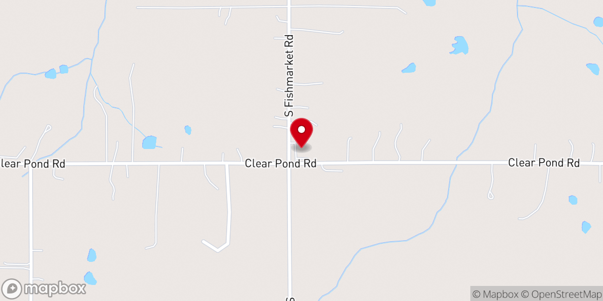 Map showing location of Emmanuel Baptist Church