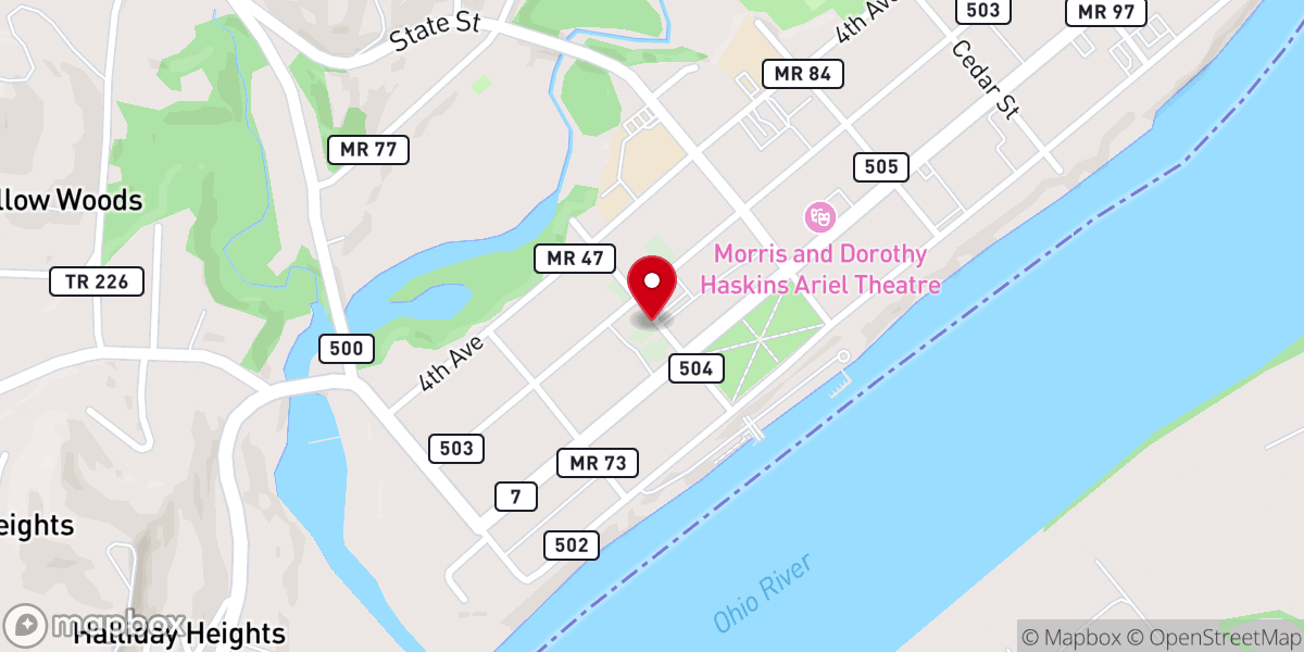 Map showing location of Promise land church