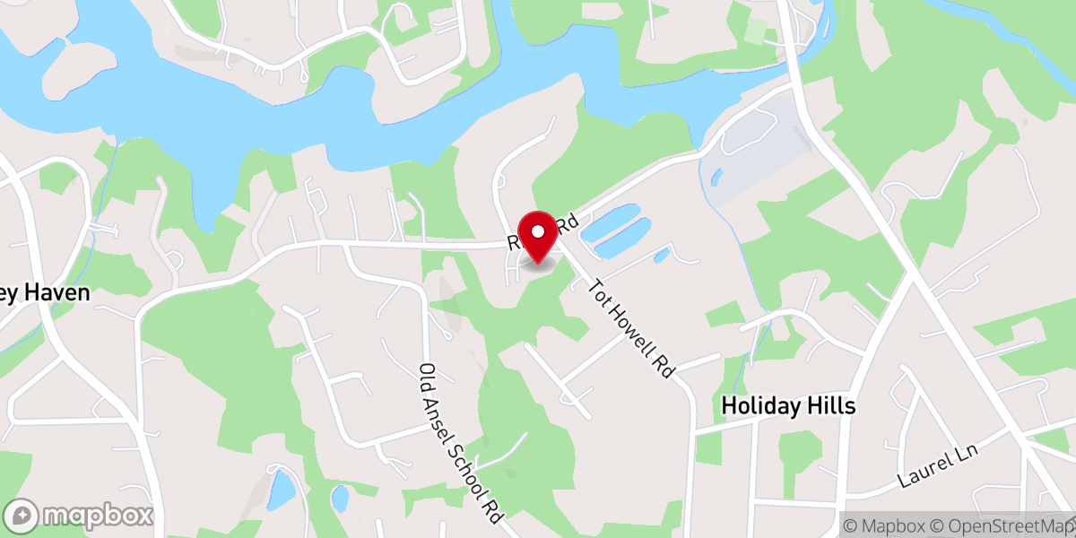 Map showing location of Blessed Trinity Catholic Church