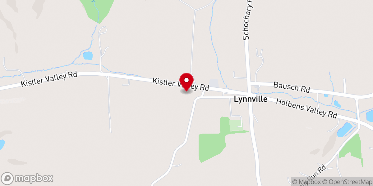 Map showing location of Mountain View Bible Church of Germansville