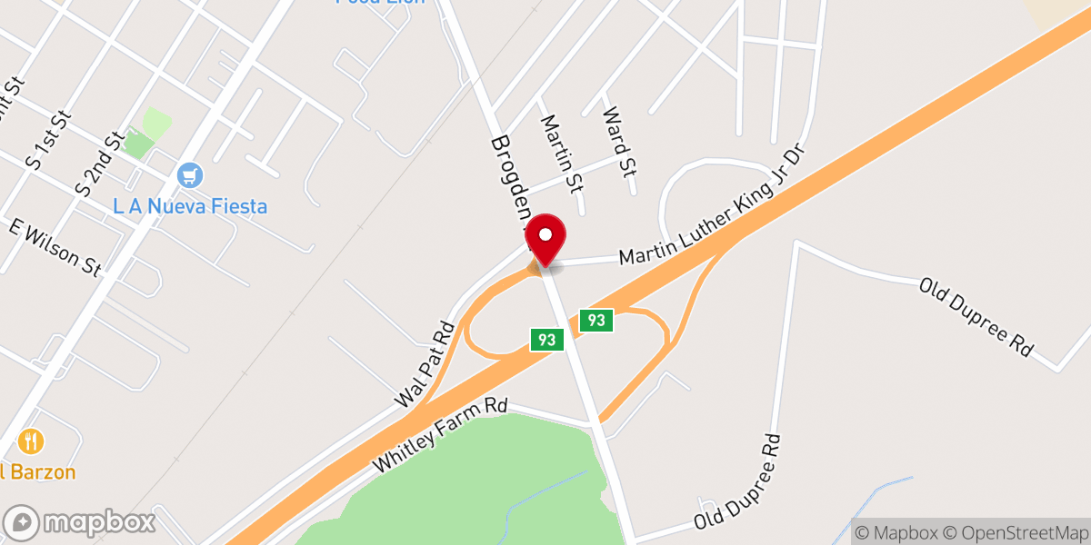 Map showing location of Bethel original free will church