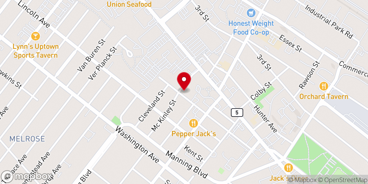 Map showing location of Unity of Albany