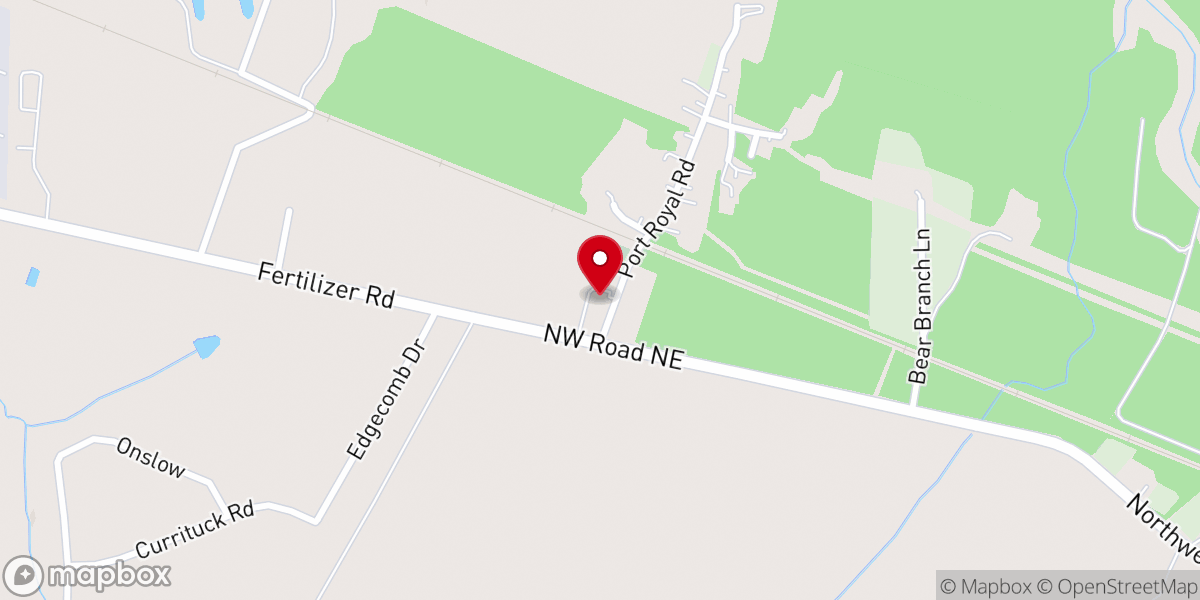 Map showing location of Spring Green Missionary Baptist Church