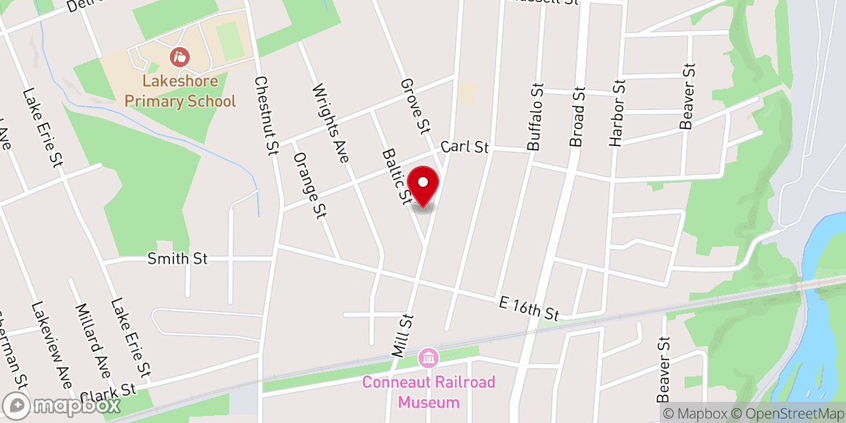 Map showing location of Foursquare Gospel Church
