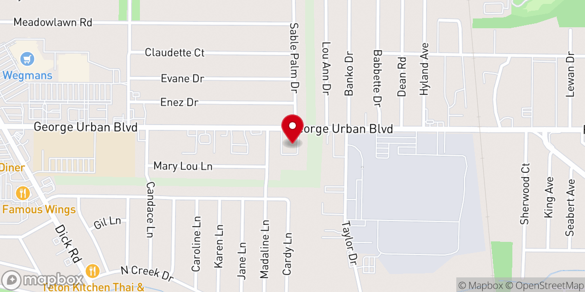 Map showing location of The Sanctuary Church, Inc.