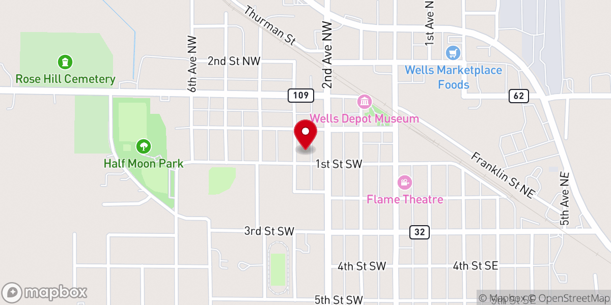 Map showing location of Good Shepherd Lutheran Church