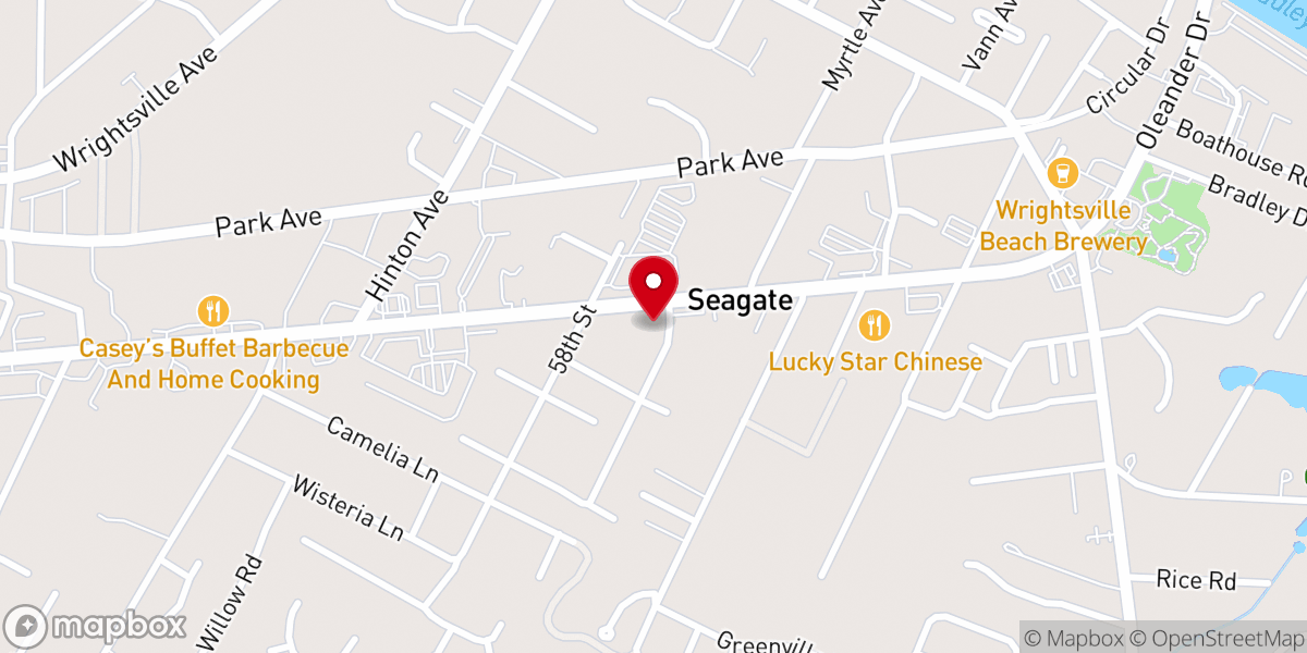 Map showing location of Oleander United Methodist Church