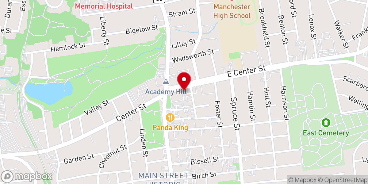 Map showing location of Victory Chapel Of Manchester CT