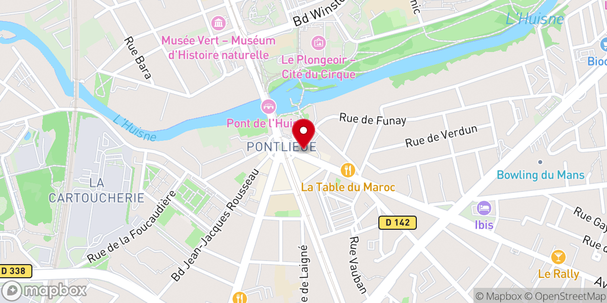 Map showing location of ÉGLISE ÉVANGELIQUE LA CHAMBRE HAUTE