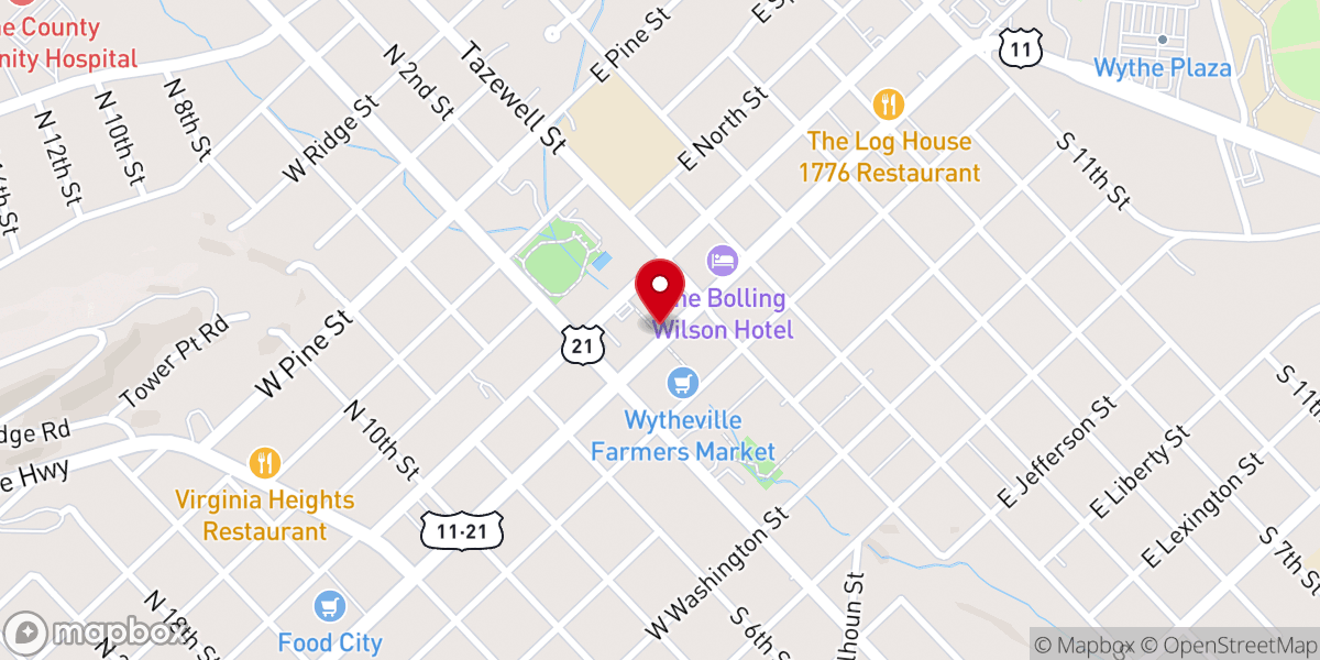 Map showing location of Providence Reformed