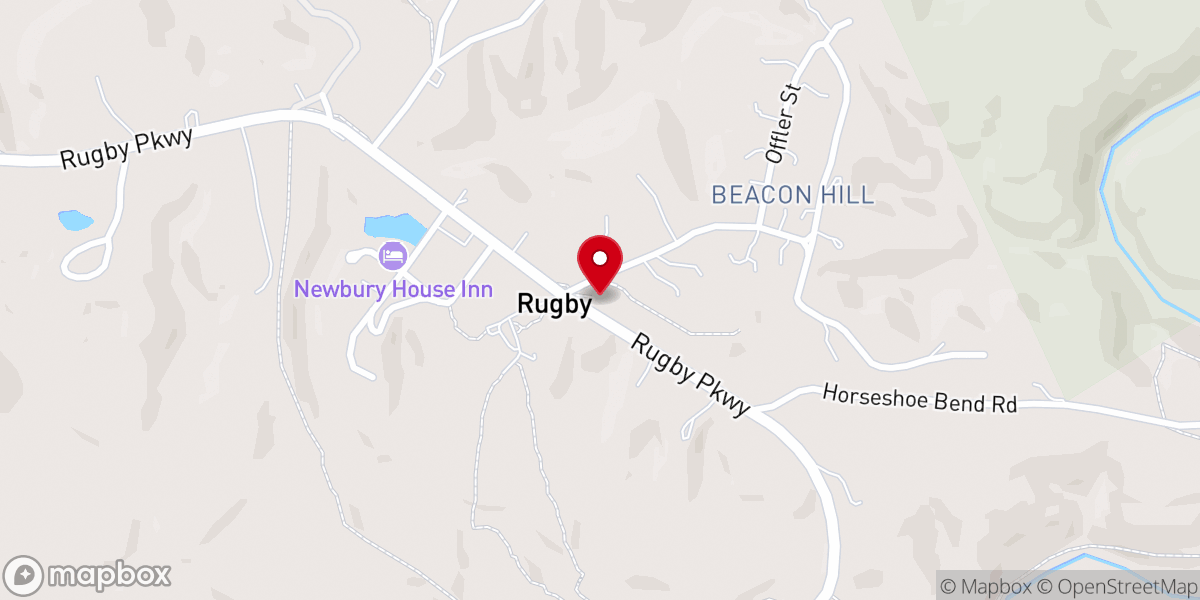 Map showing location of Christ Church Episcopal Rugby