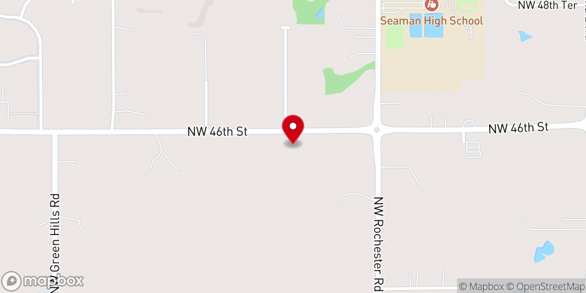 Map showing location of Family Life Church of the Nazarene