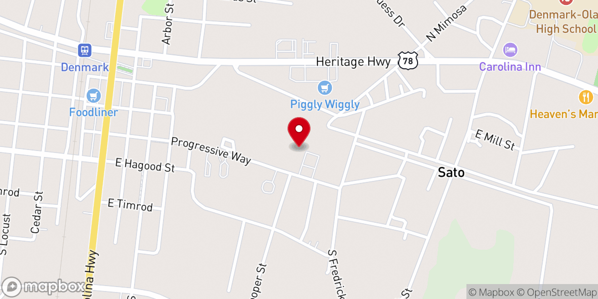 Map showing location of Progressive Church of Our Lord Jesus Christ