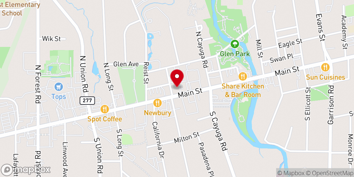Map showing location of Saints Peter & Paul Church