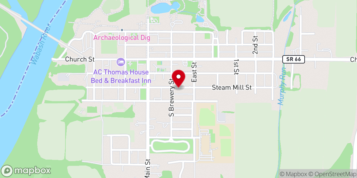 Map showing location of New Harmony Seventh-day Adventist Church