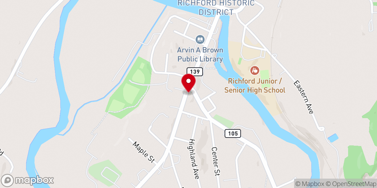 Map showing location of All Saints Catholic Church
