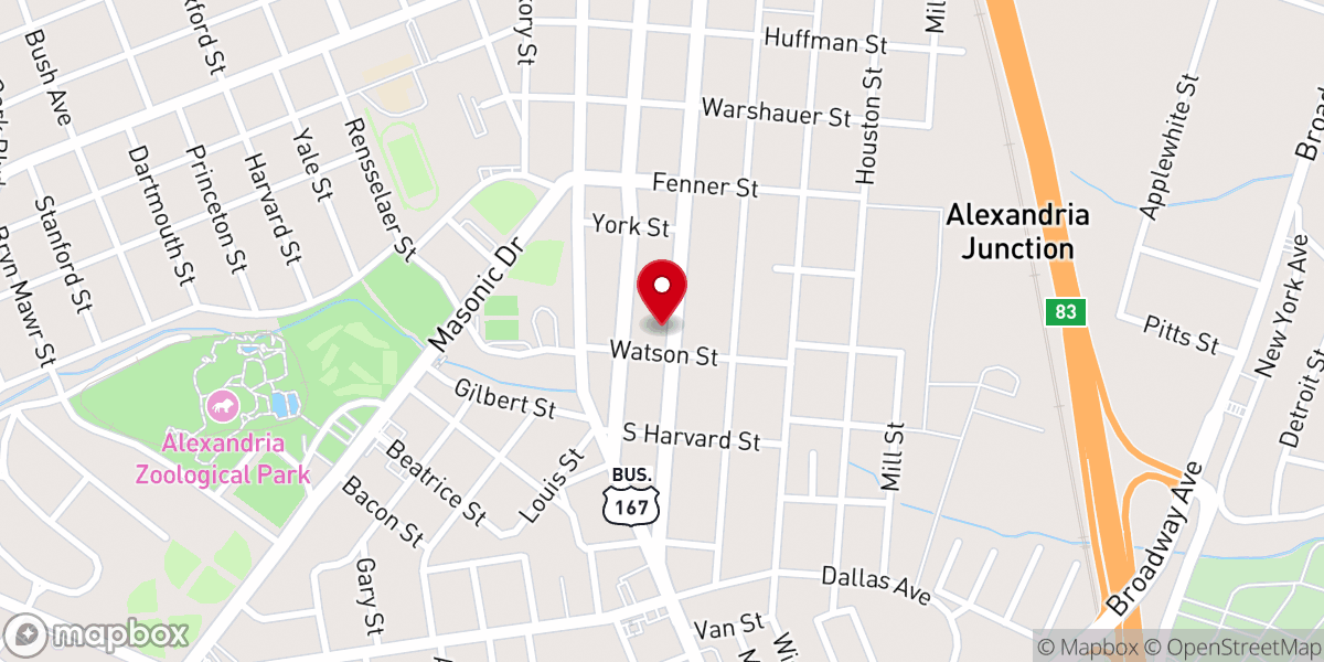 Map showing location of Starlight Missionary Baptist Church