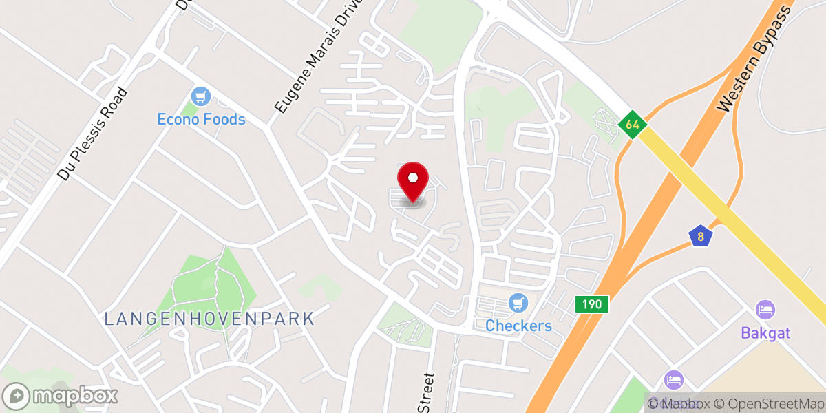 Map showing location of Old Apostolic Church (SA)