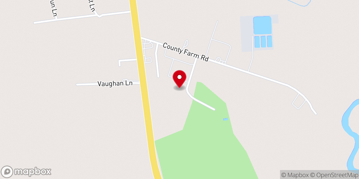 Map showing location of Victory Temple Church of God in Christ