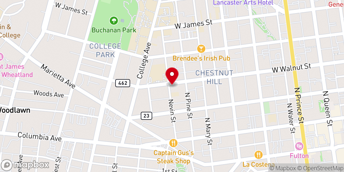 Map showing location of Sacred Heart of Jesus Church