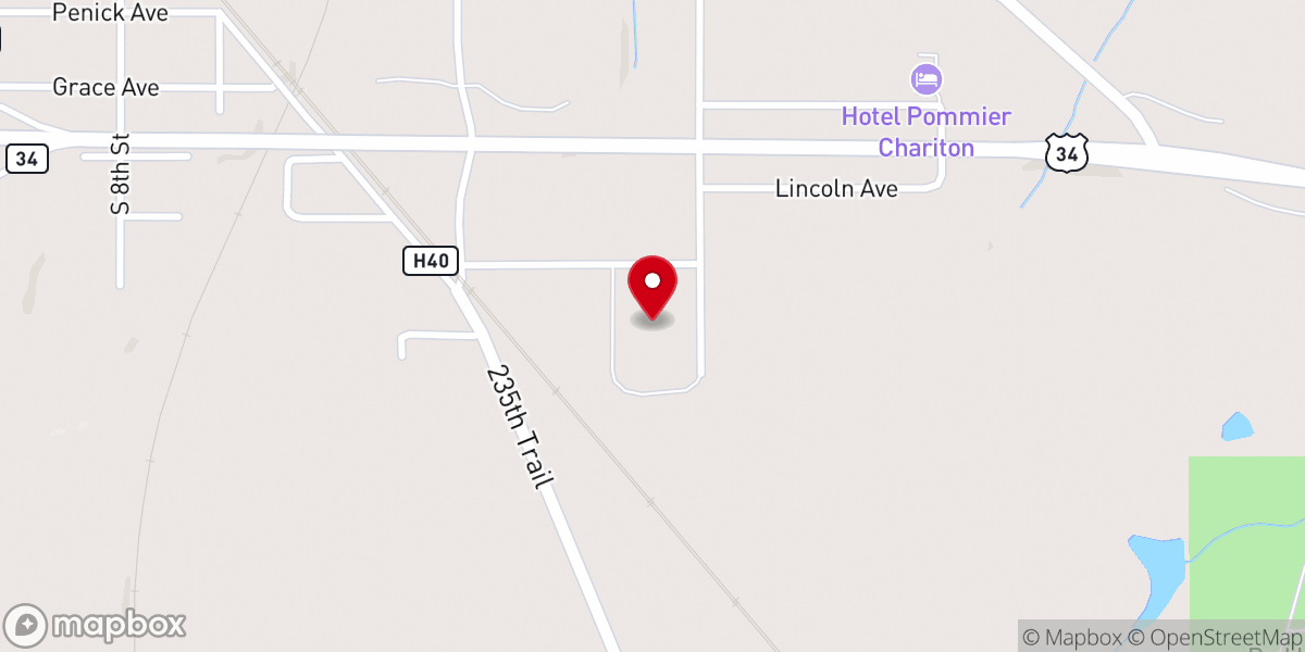 Map showing location of Cornerstone Community Church