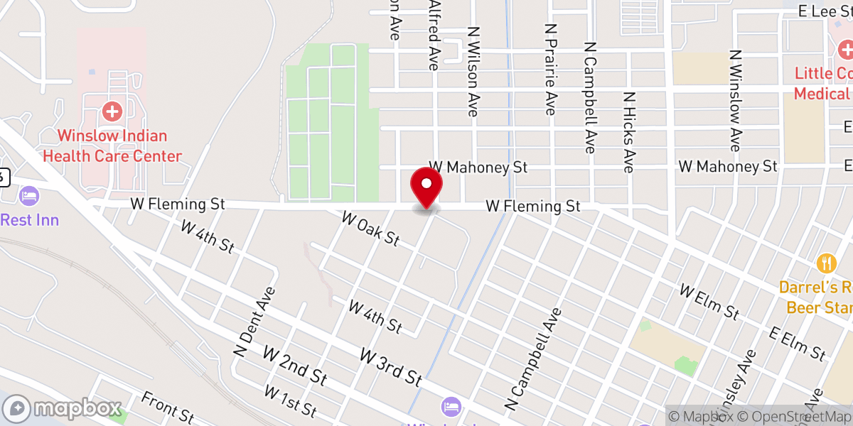 Map showing location of Maranatha Church Assemblies of God