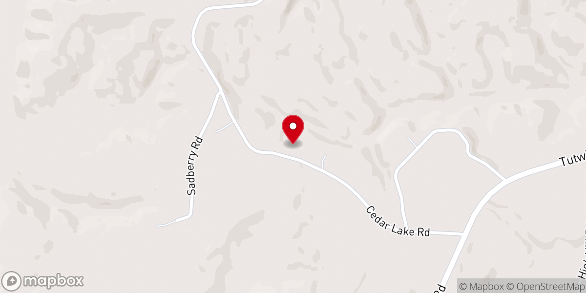 Map showing location of Starview Baptist Church