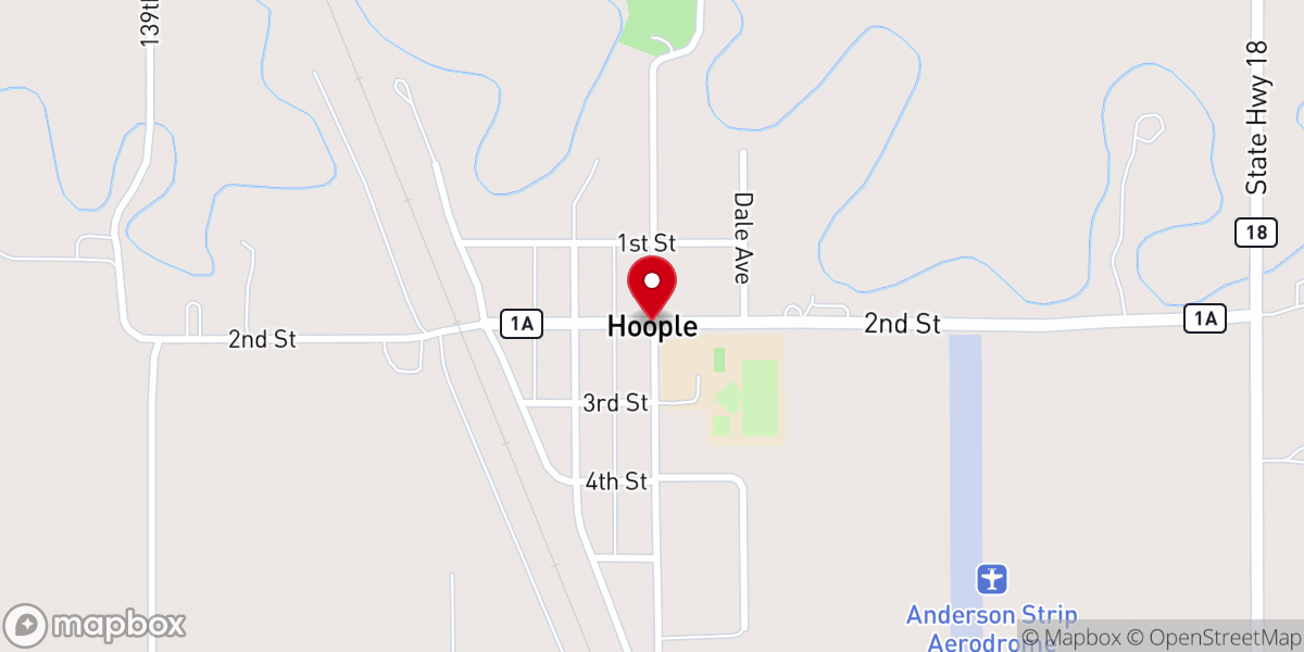 Map showing location of Zion Lutheran Church Parsonage
