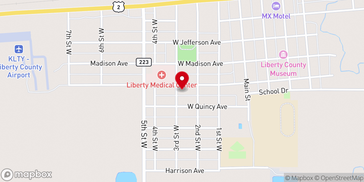 Map showing location of Chester Assembly of God