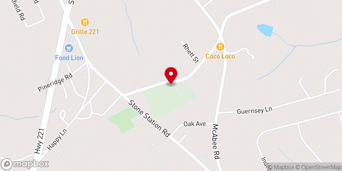 Map showing location of Roebuck Greenhouses Inc Garden Center