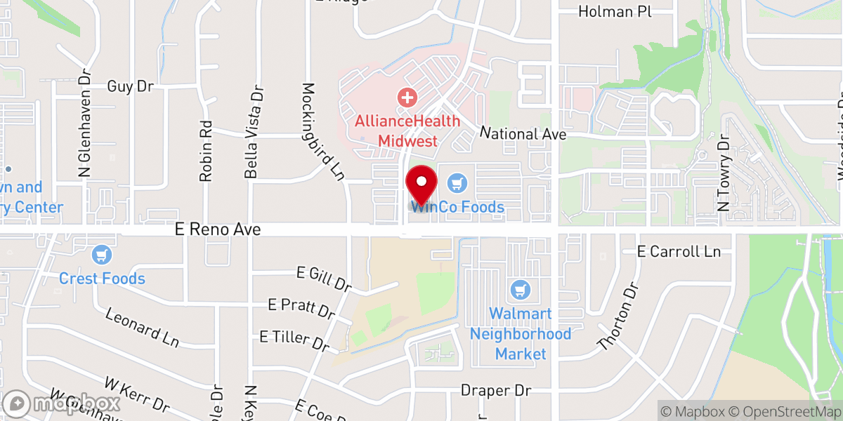 Map showing location of All Saints Lutheran Church