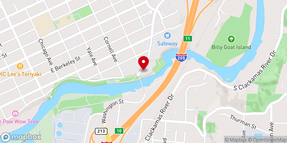 Map showing location of evangelical church