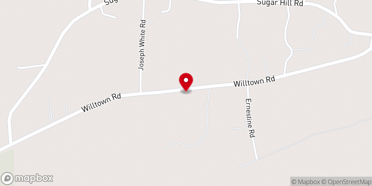 Map showing location of Mt Zion Ame Church