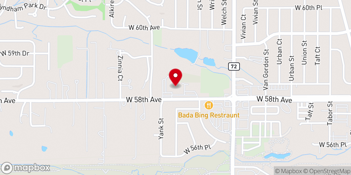 Map showing location of St. Joan of Arc Catholic Church