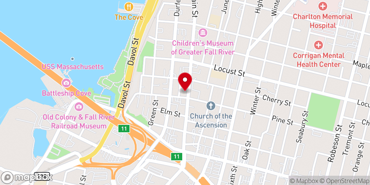 Map showing location of Christ the King Presbyterian Church