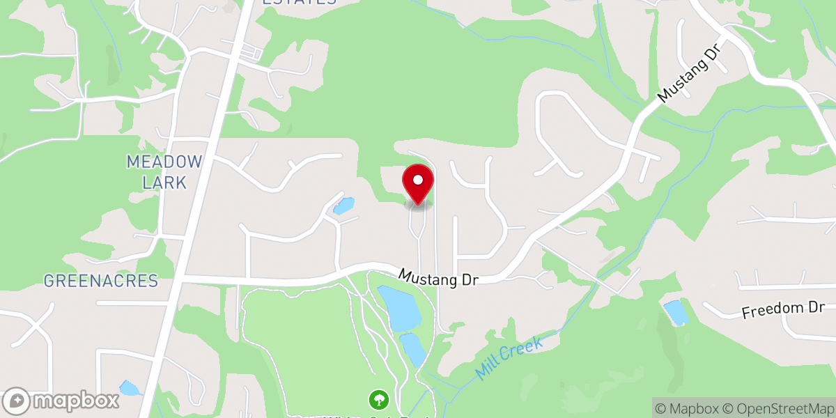 Map showing location of Unity Baptist Church
