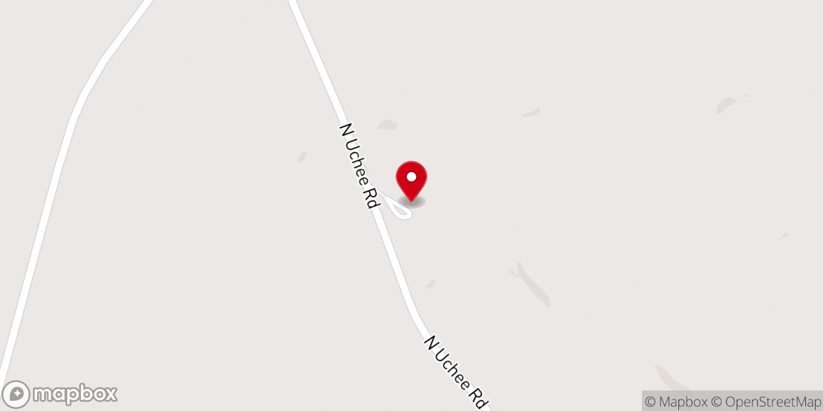 Map showing location of Pine Level Zion Church