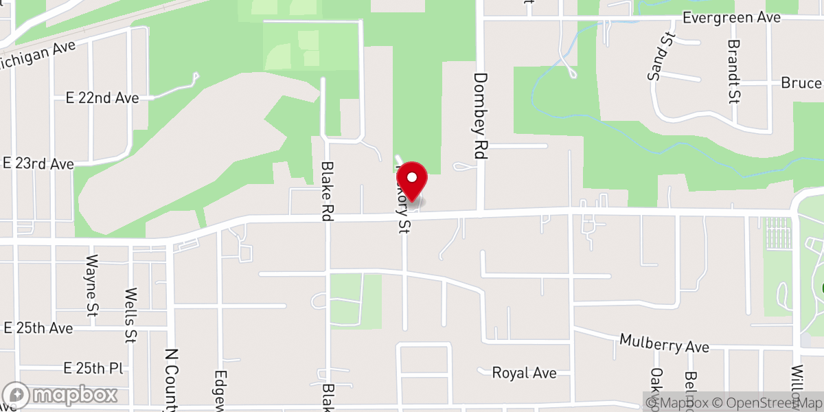 Map showing location of Family Bible Church