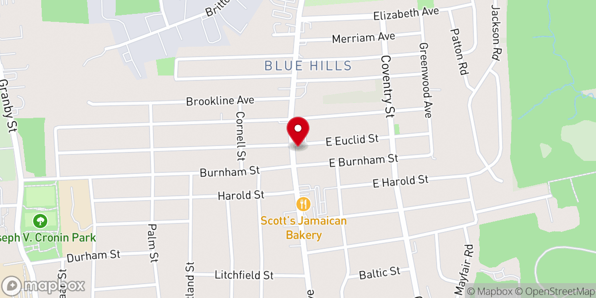 Map showing location of Blackwell Memorial A.M.E. Zion Church