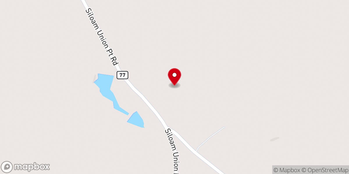 Map showing location of Bethany Presbyterian Church