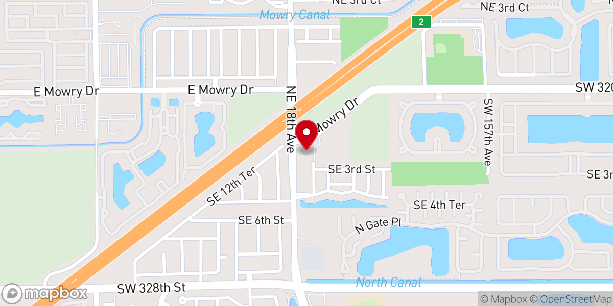 Map showing location of Gateway Church of Christ