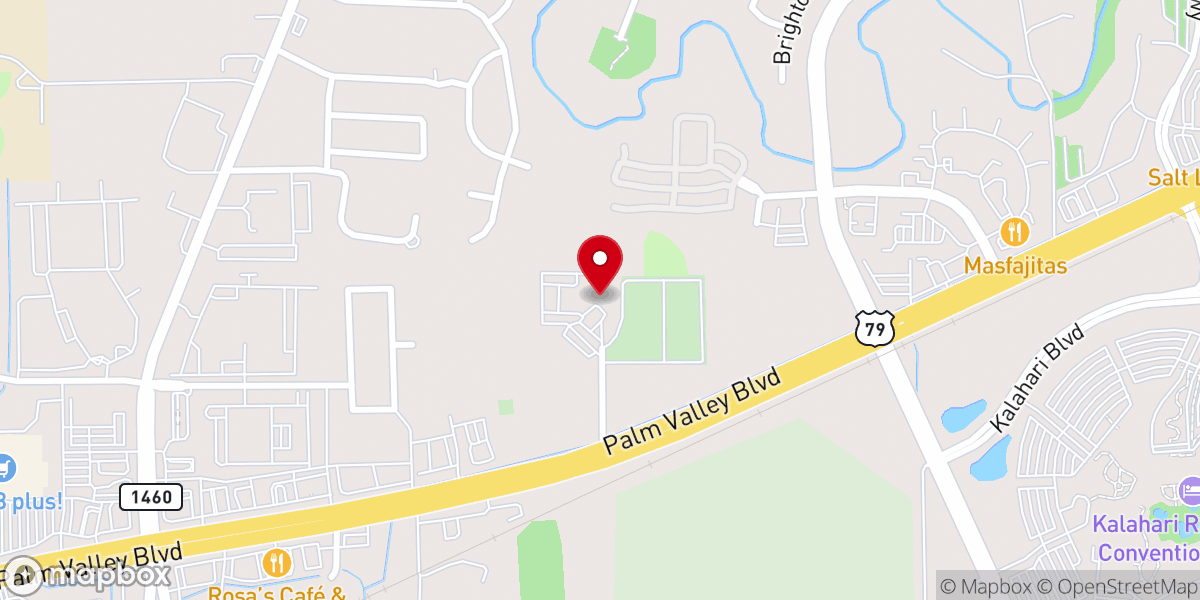 Map showing location of Palm Valley Lutheran Church