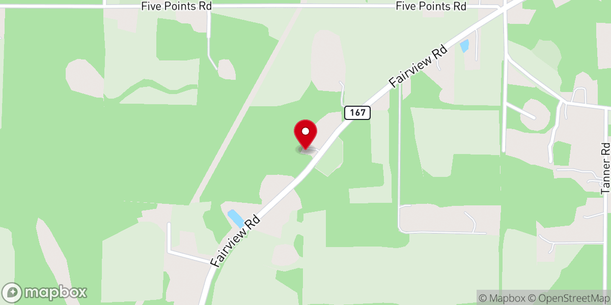 Map showing location of Mt Olive Ame Church