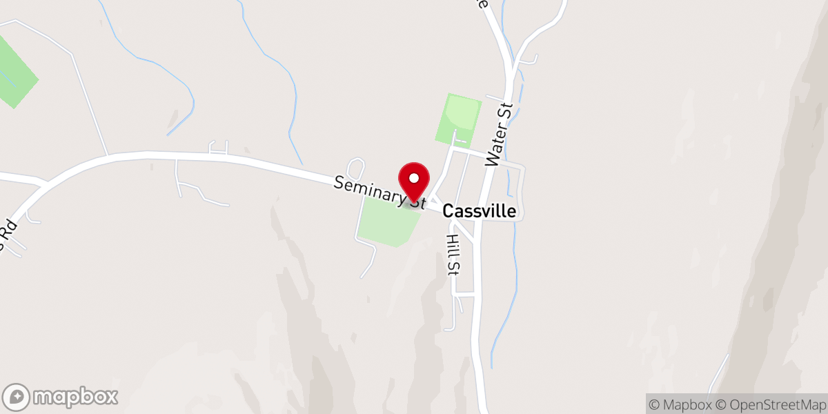 Map showing location of Cassville Lutheran (ELCA)