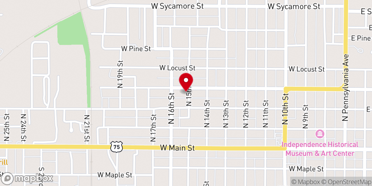 Map showing location of Hannah's House