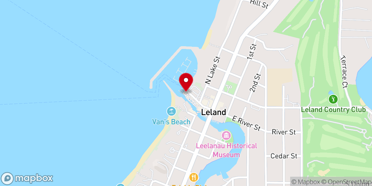 Map showing location of Manitou Island Transit