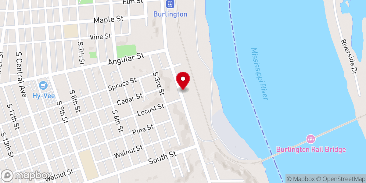 Map showing location of Crossroads Community Church