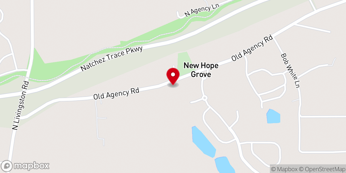 Map showing location of New Birth Fellowship Missionary Baptist Church